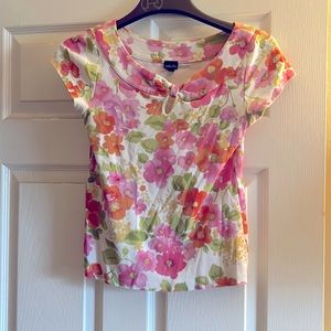 Short Sleeve Floral Top